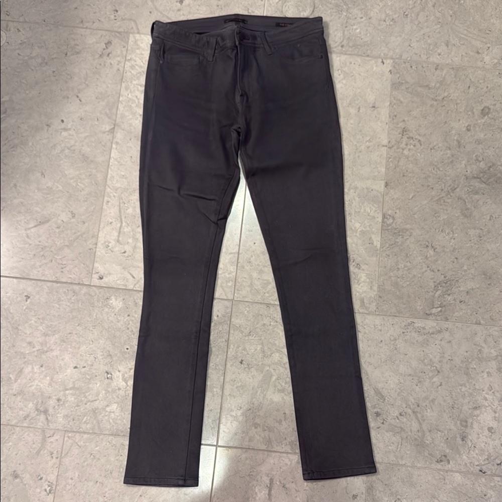 Genetic Denim ‘The Stem’ Mid-Rise Grey Wax Jean/Legging sz 30